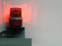warning red light show up when leak out of gas in factory
